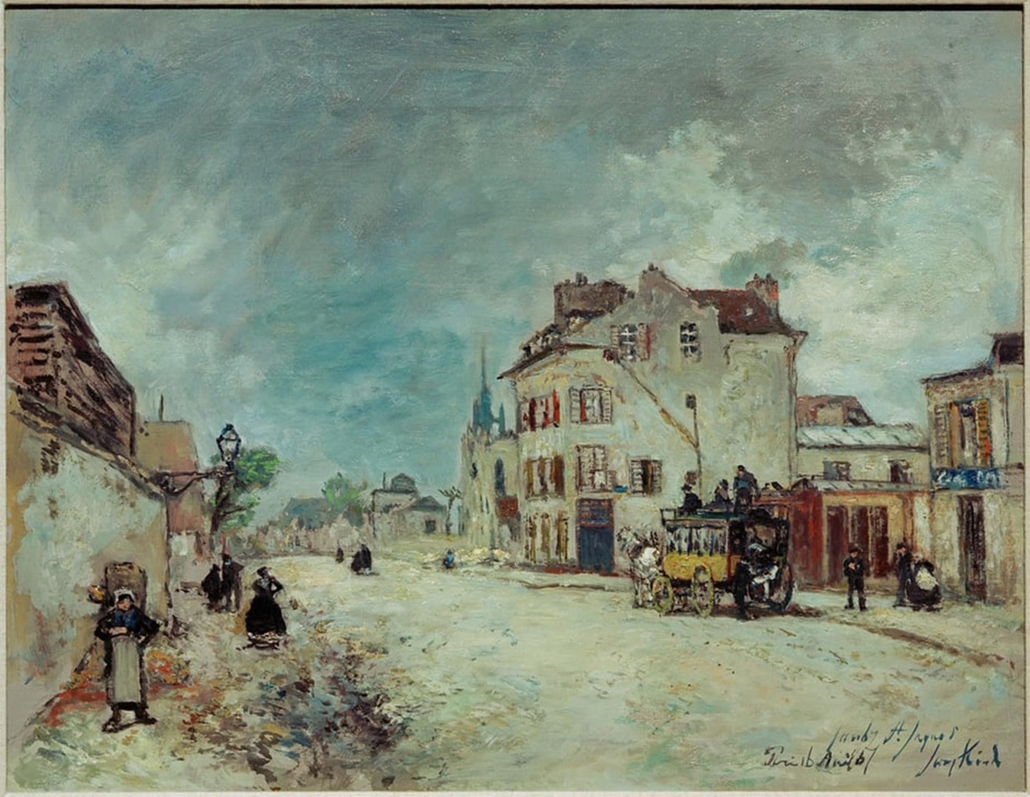 Tableaux Portrait Johan Barthold Jongkind déco chambre 60x90 - 5