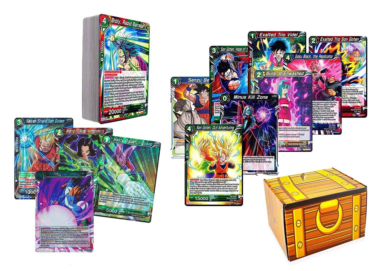 Golden Groundhog 50 Dragon Ball Super Card Lot Featuring a Random Broly  Character Card! Includes a Treasure or Blue Deck Box!: Buy Online at Best  Price in UAE