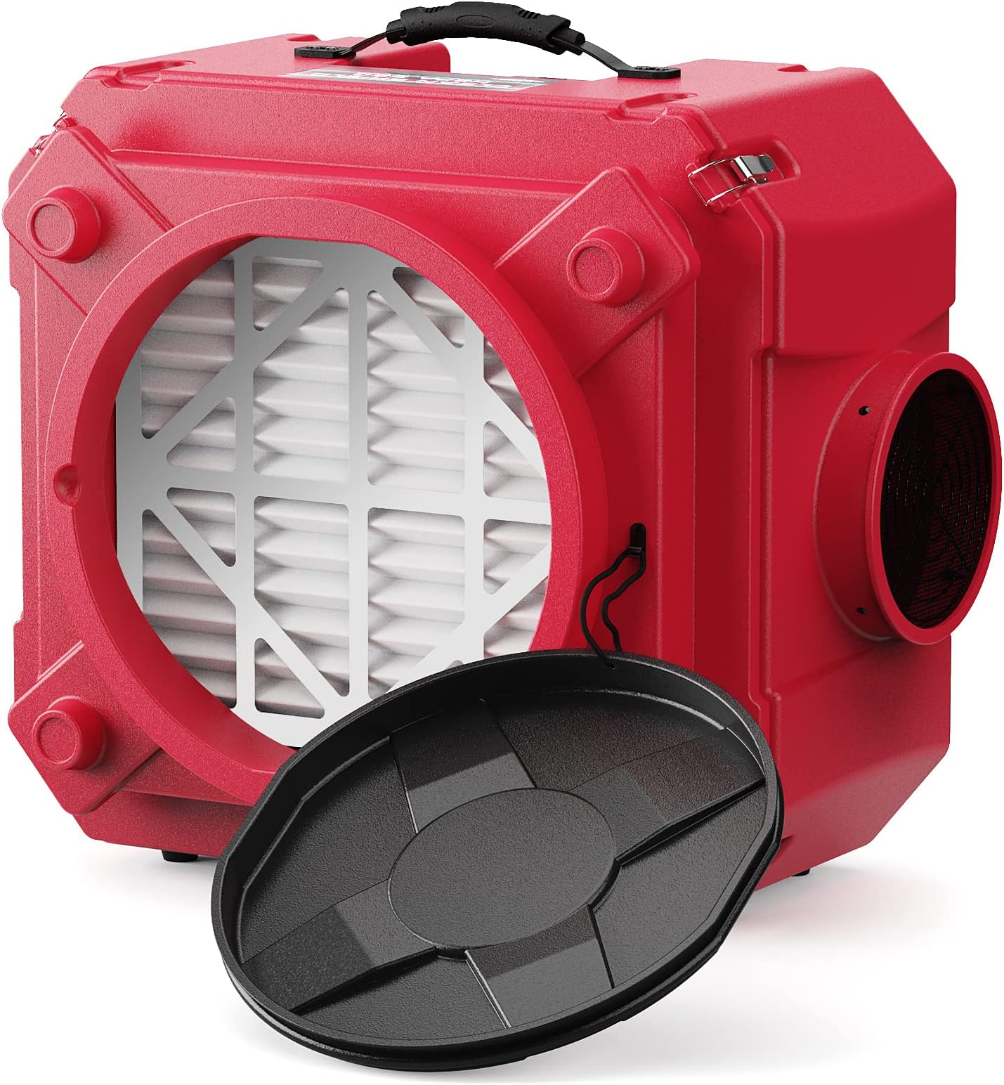 AlorAir CleanShield HEPA 550 Industrial Commercial HEPA Air Scrubber, Negative Air Machine Air Scrubber, cETL Listed, GFCI Outlet, 10 Years Warranty, Red