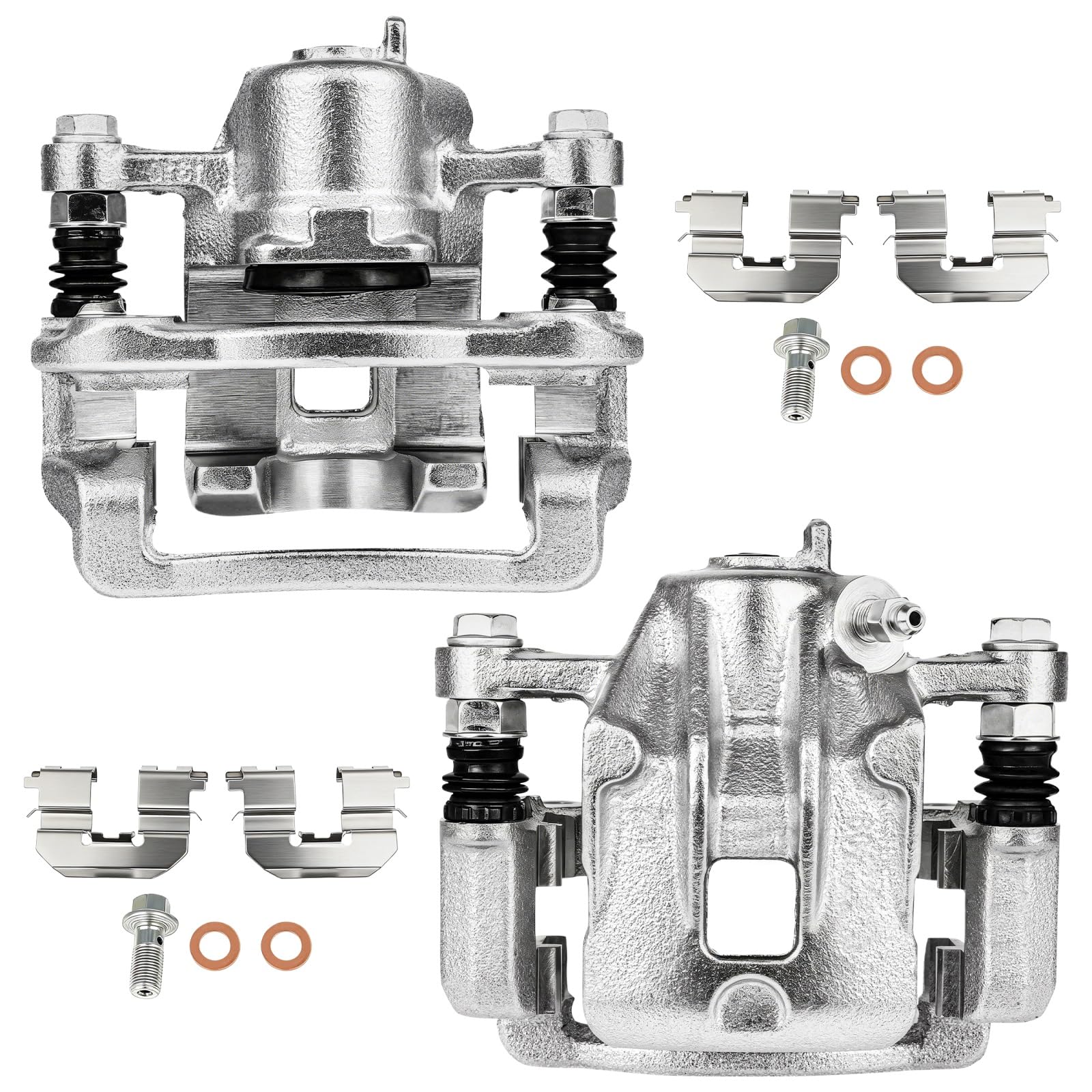 SCITOO 19B3413A 19B3412A Rear Left &amp; Right Disc Brake Calipers Assembly w/Bracket For Hyundai For Sonata 2008-2010