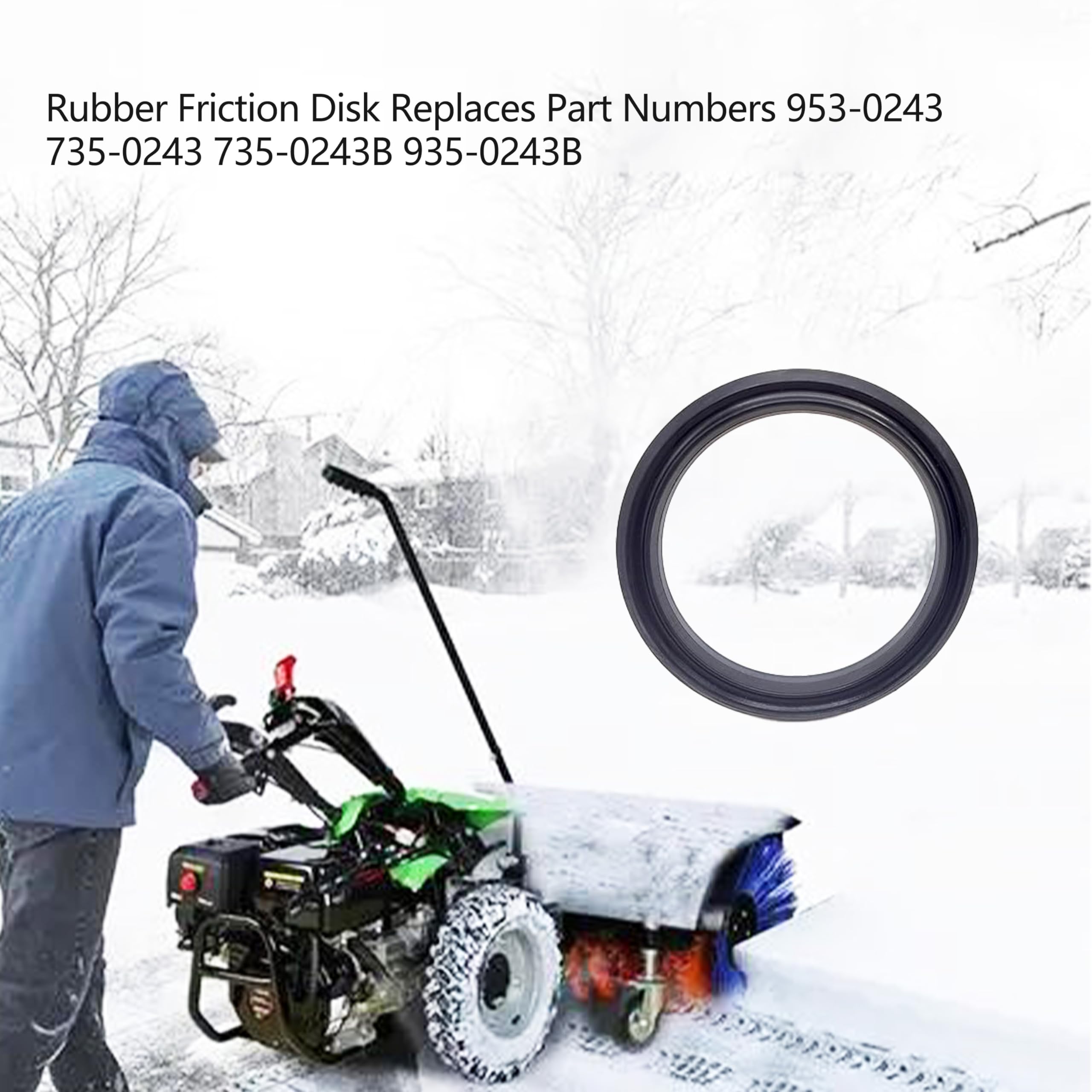 Amazon.com: YIAOSUA 2 Pack 935-0243B Rubber SnowThrowers Fits MTD