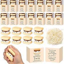 Gemscream 50 Set Funny Smores Stress Balls Bulk CNA Week Gifts 2026 Mental Health Awareness Items Employee Appreciation Gifts for Nursing Assistant Coworker Team End of Year Teacher Anxiety Relief