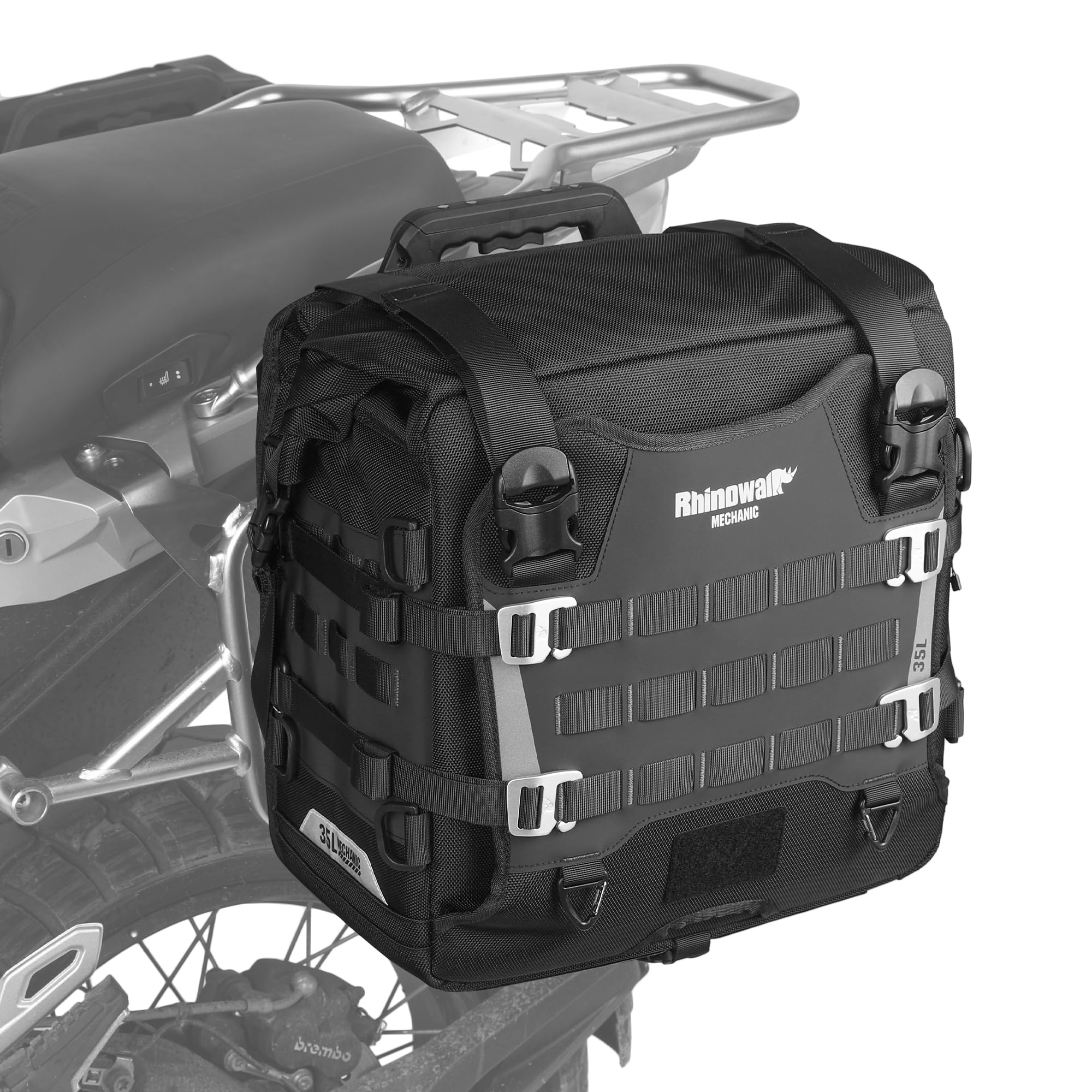 Amazon.co.jp: Rhinowalk バイク用サイドバッグ 35L 防水 クイック