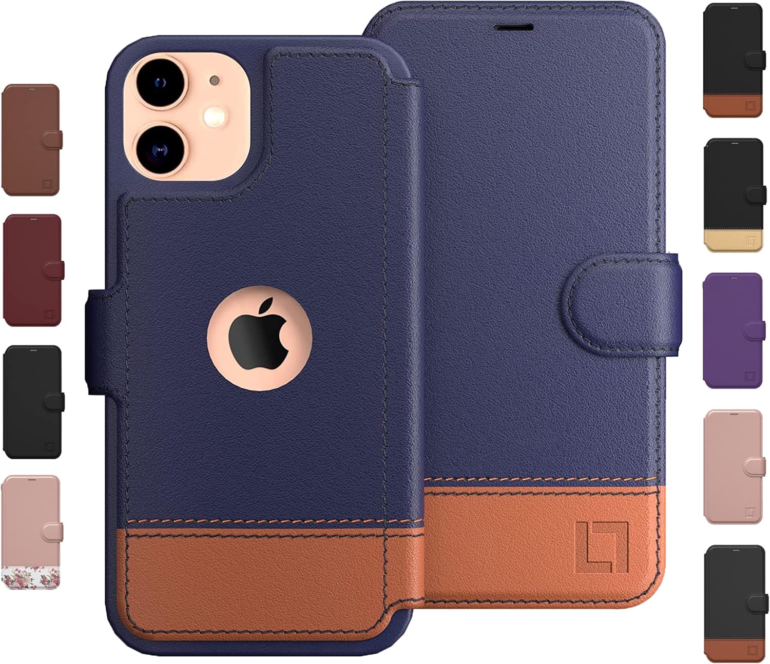 LUPA Legacy Compatible for iPhone 11 Wallet Case for Women and Men - Case with Card Holder - [Slim + Durable] - Faux Leather -Flip Cell Phone case- i Phone 11 Purse Cases - Folio Cover - Desert Sky