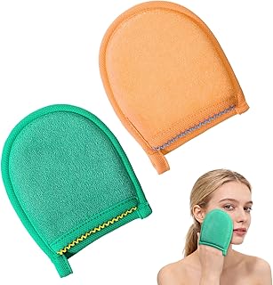 2 guantes exfoliantes faciales, guantes de li...