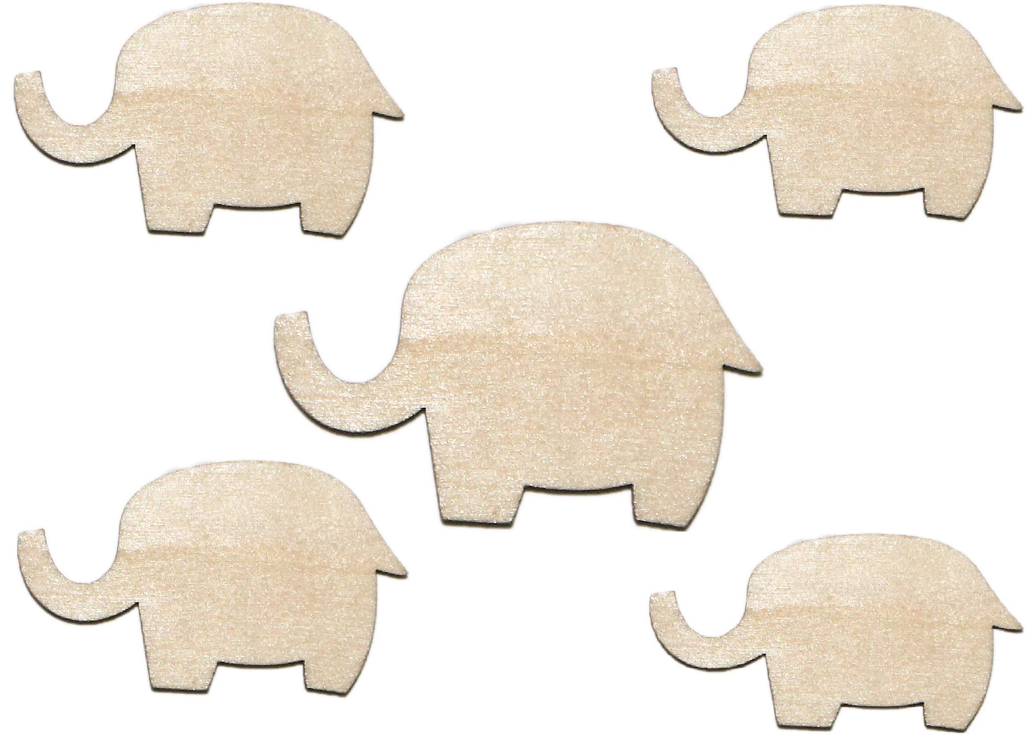 Drishya Quick n Easy Do it Yourself (DIY) Art & Craft Wooden Activity Kit, Birthday Gift, Unique Art & Craft Set. 1 kit Contains 26 Wooden Crafts (Elephant)