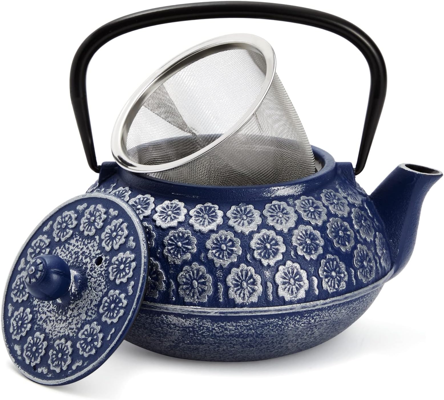 Amazon.com | 6 Piece Set Japanese Cast Iron Teapot with Infuser, 4 ...