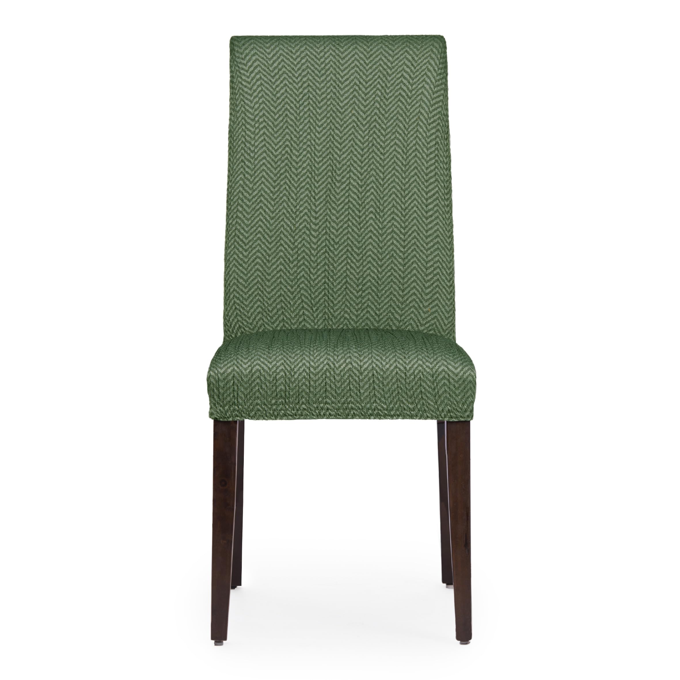 Eysa Light Stretch Chair Cover with Backrest Pack of 2 Green