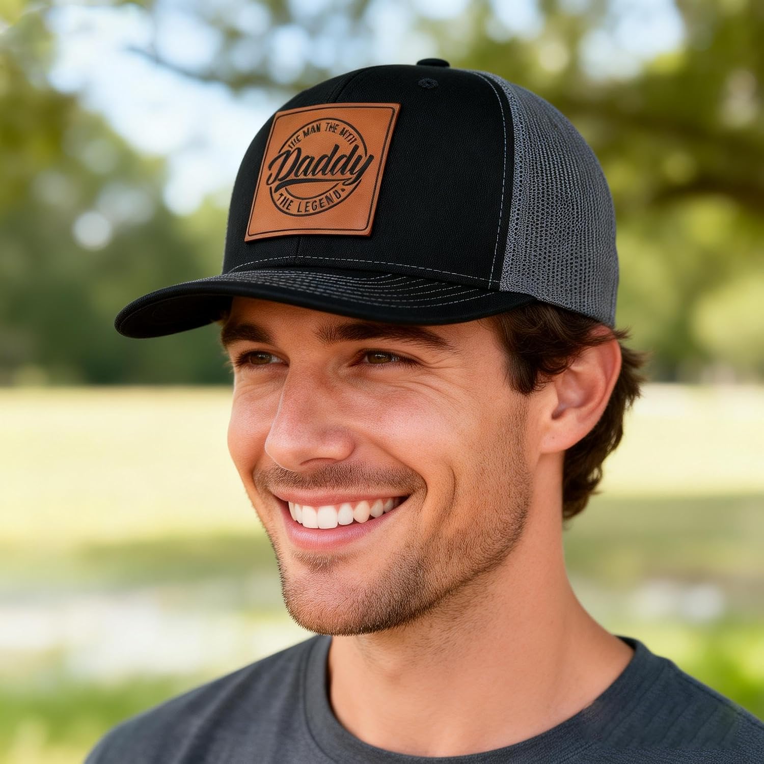 Daddy Trucker Hats,Worlds Best Dad Ever Baseball Caps image 4
