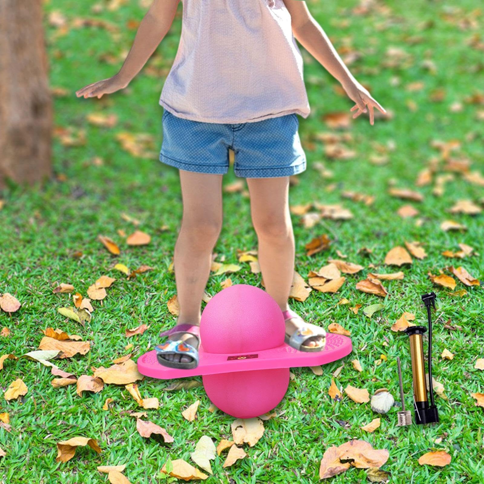 CALANDIS™ Pogo Ball Body Training Assistant Lightweight Jump Toy for Game Workout Kids Pink | Exercise Balls | Fitness Equipment & Gear | Fitness Running & Yoga-image-26