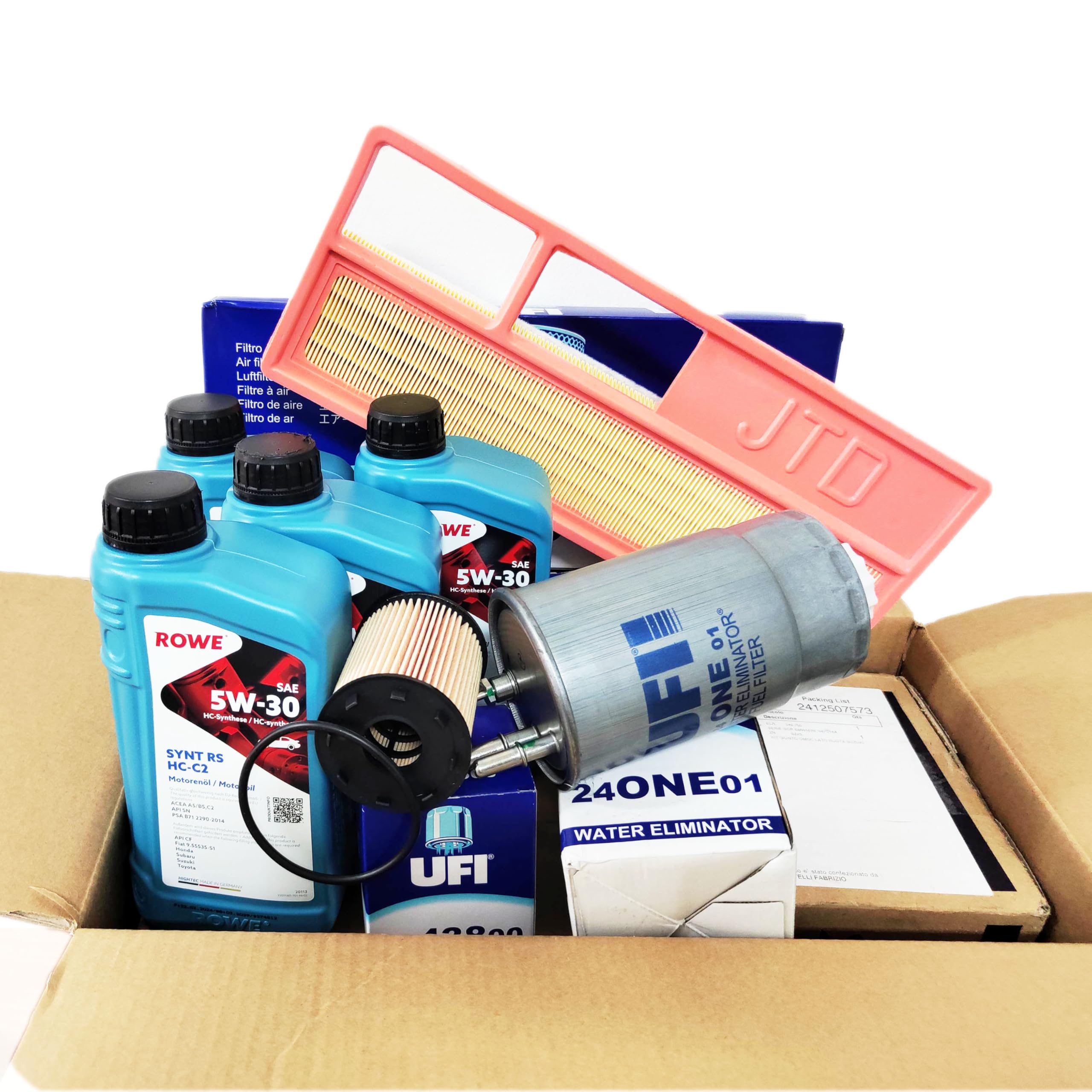 Kit di manutenzione Tagliando Specifico per MiTo 1.3 JTDm 16V 66KW Motori: 199A3000 Impianto PURFLUX
