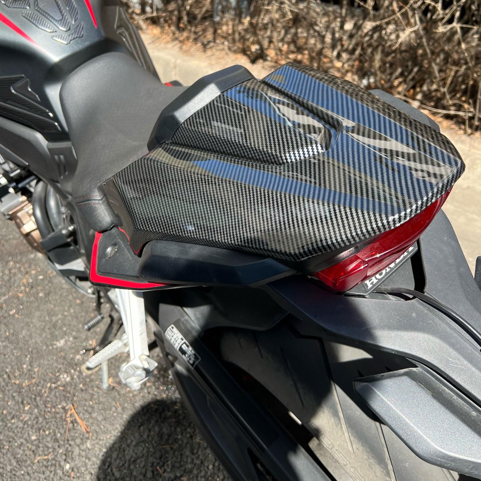 CB650R CBR 650R Soziusabdeckung ABS Heckabdeckung Sitzverkleidung Kohlefaser-Look 2019 2020