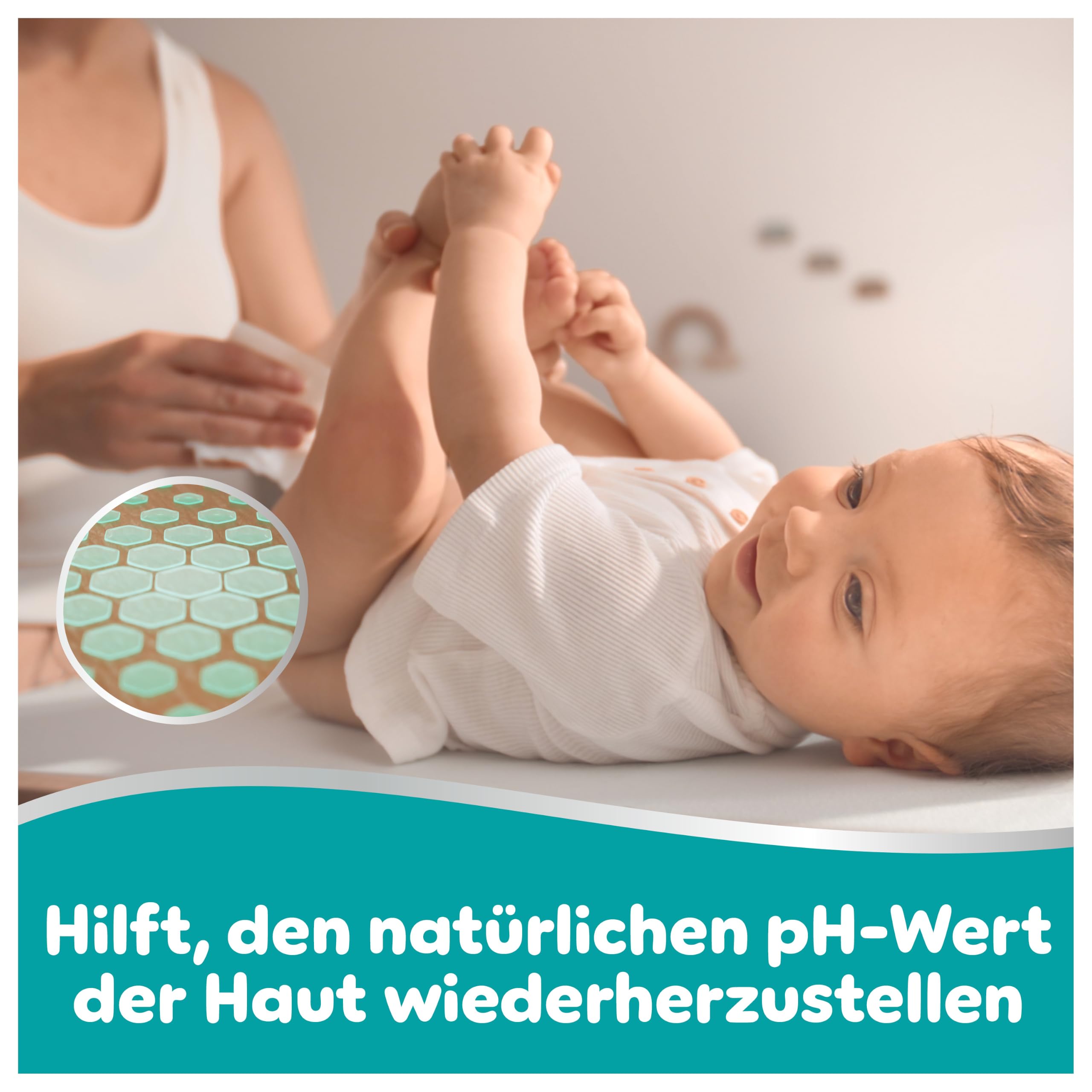 Pampers 99% Water Baby-Feuchttücher, 15x60 (900 Stück) – Ansicht 5