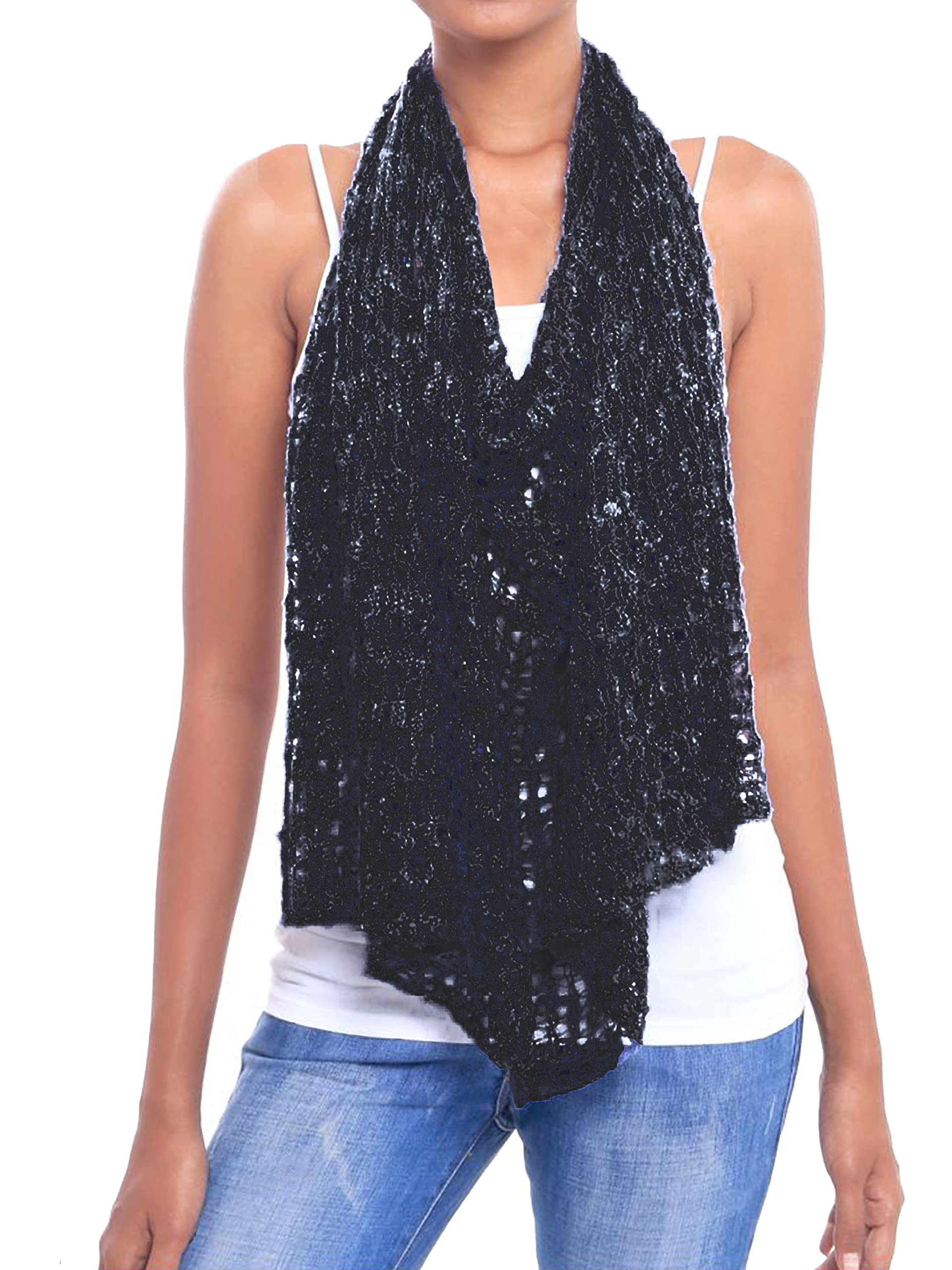 JOPHY & CO. Poncho Donna Rete Effetto a Maglia Coprispalle Crochet Estivo e Primaverile da Donna Leggero e Morbido (cod. 1511)