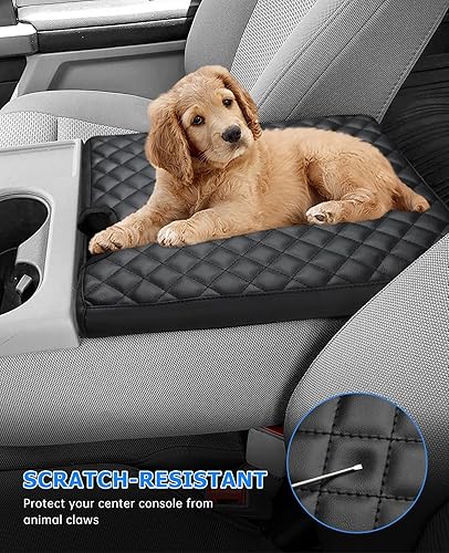 Miniatura 38 de INTGET Funda para reposabrazos de consola central de automóvil para Ford F150 2025 2024, accesorios para interior 2021 2022 2023, tapa de asiento