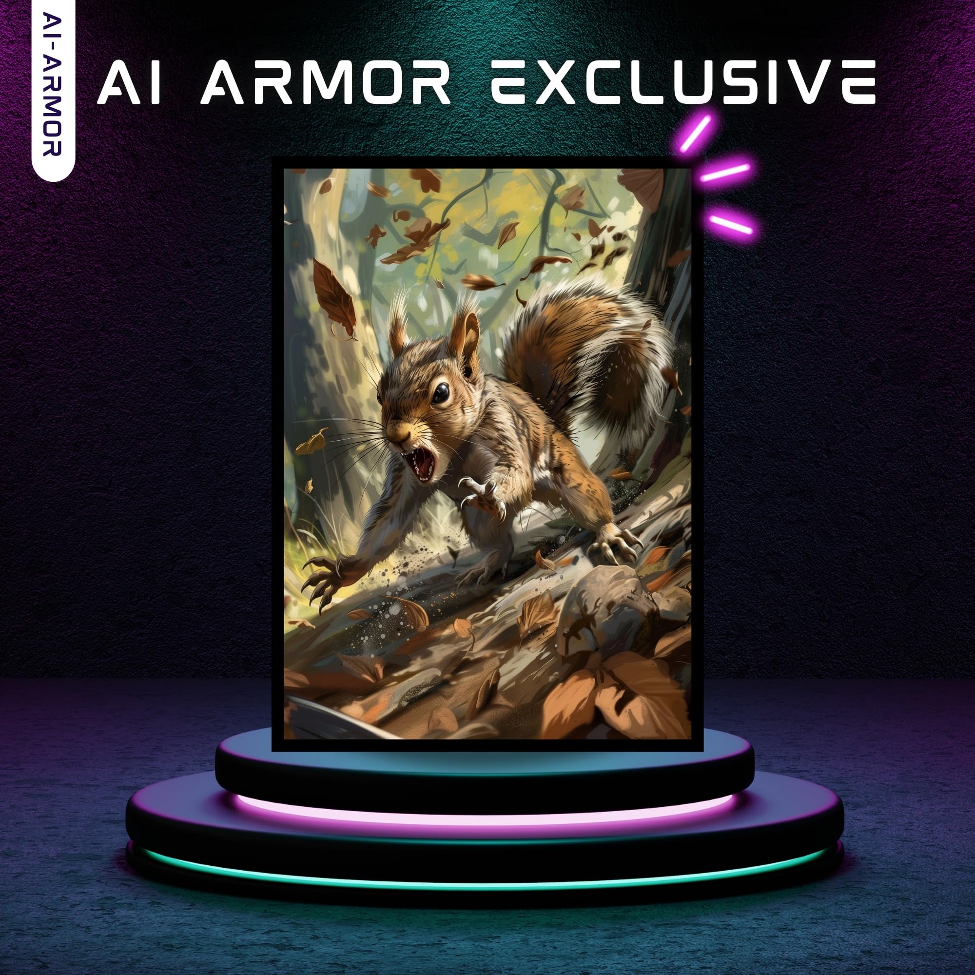 (Squirrel) - 100ct Matte TCG/MTG Card Art Sleeves by Ai Armor