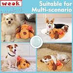 WEOK Heartbeat Puppy Toy - Comfort Cuddler Pillow, Dog Anxiety Relief Calming Aid,Heartbeat Stuffed Toy for Dogs,Puppy Heartbeat Toy Sleep Aid,Dog Heartbeat Toy for Pet
