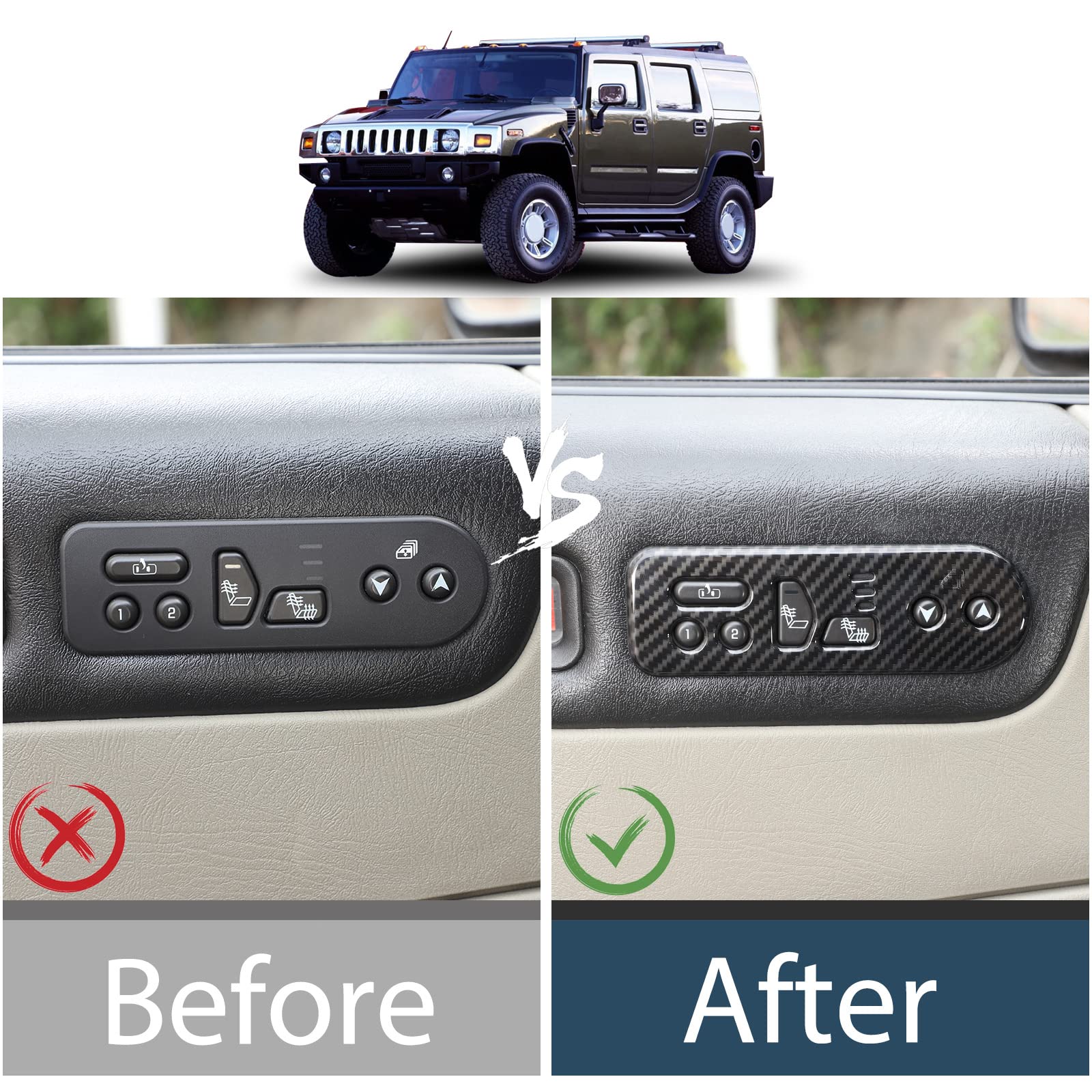 Amazon.com: Lcojicep Compatible with Hummer H2 2003-2007 Driver 