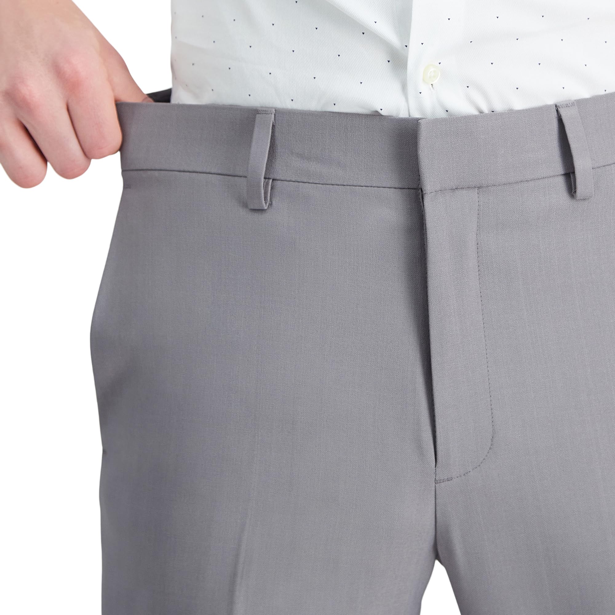 Haggar Premium Comfort Dress Pant - Slim Fit Flat Front Pant - Pantalones Hombre