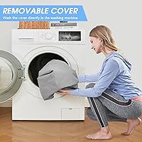 Vista 8 de CYMULA Almohadilla de Colchón de Espuma Viscoelástica para Acampar, Almohadilla para Dormir de 3 Pulgadas para Acampar, Base Antideslizante Inferior