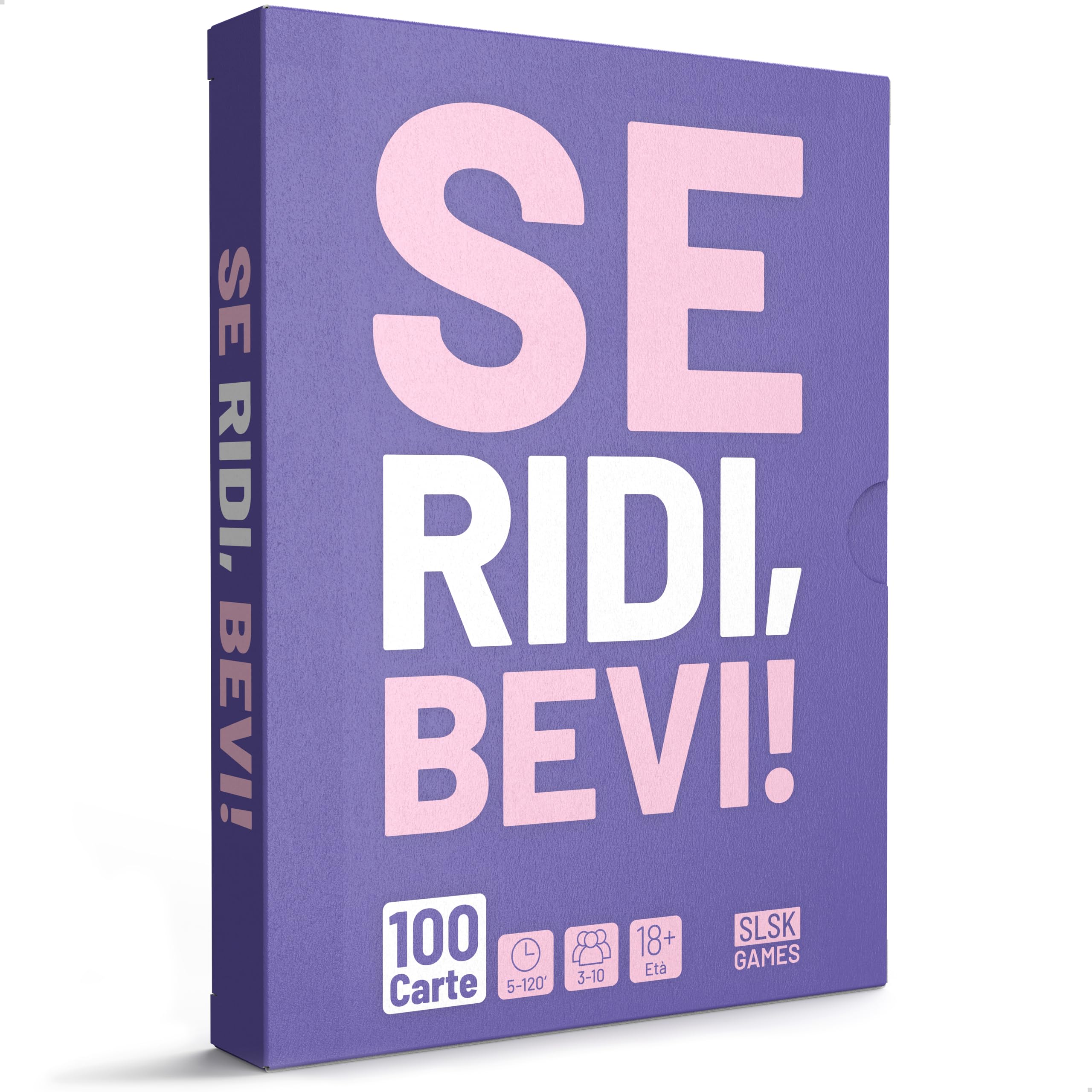 Se Ridi, bevi! - Il divertente gioco alcolico - Gioco di alcolici con 100 carte - gioco di alcolici - gioco di carte - giochi di partito per adulti - 18+ - Edizione italiana