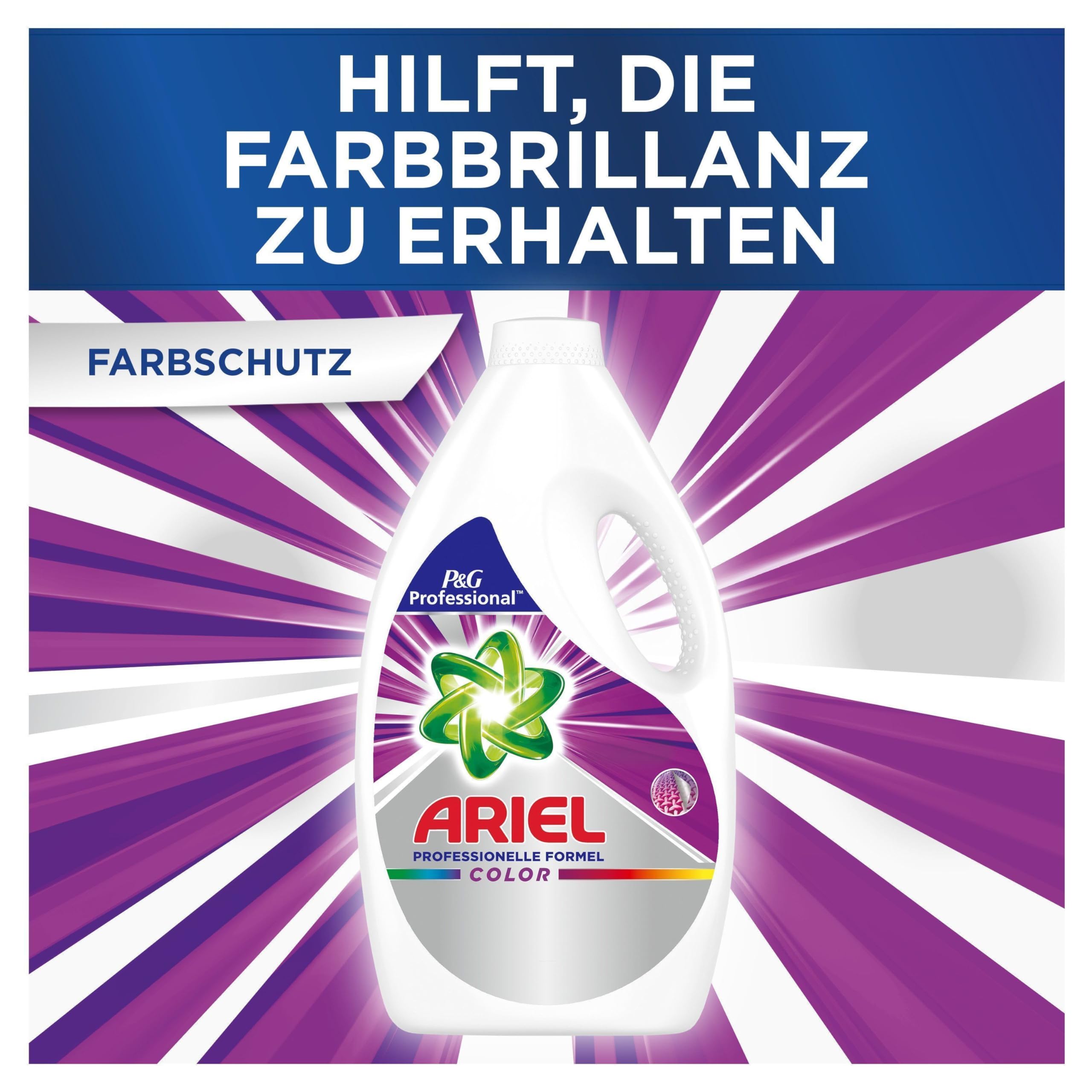 Ariel Professional Flüssig Color Waschmittel, 110 Waschladungen, 5.5 L (2 x 2.75 L), professionelle Formel für den professionellen Einsatz, Ausgezeichnete Fleckentfernung schon ab der ersten Wäsche