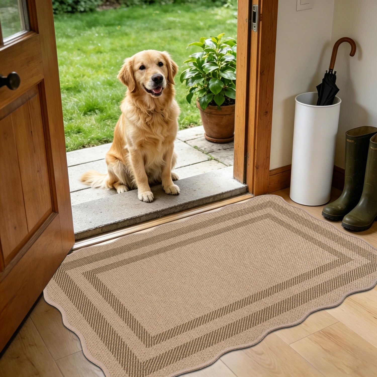 Homcomodar Door Mats Indoor 60 x 90 cm Front Door Mat Inside Washable Doormat for Entrance Dirt Trapper Door MatNon SlipLow Profile Doormats for Entrance Patio Kitchen Bedroom