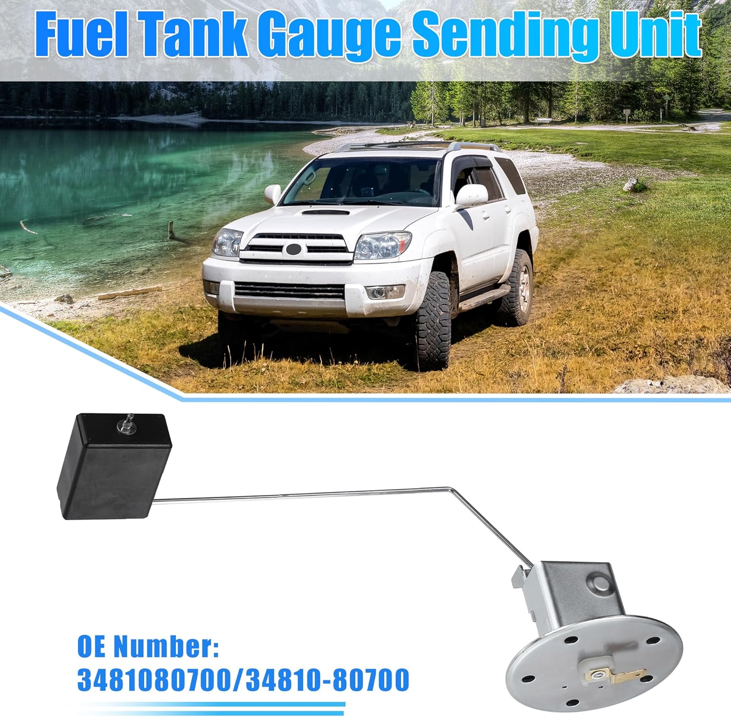 uxcell No.3481080700/34810-80700 Fuel Tank Float Gauge Sending Unit Sender Fuel Level Sensor for Suzuki Samurai 1986-1995