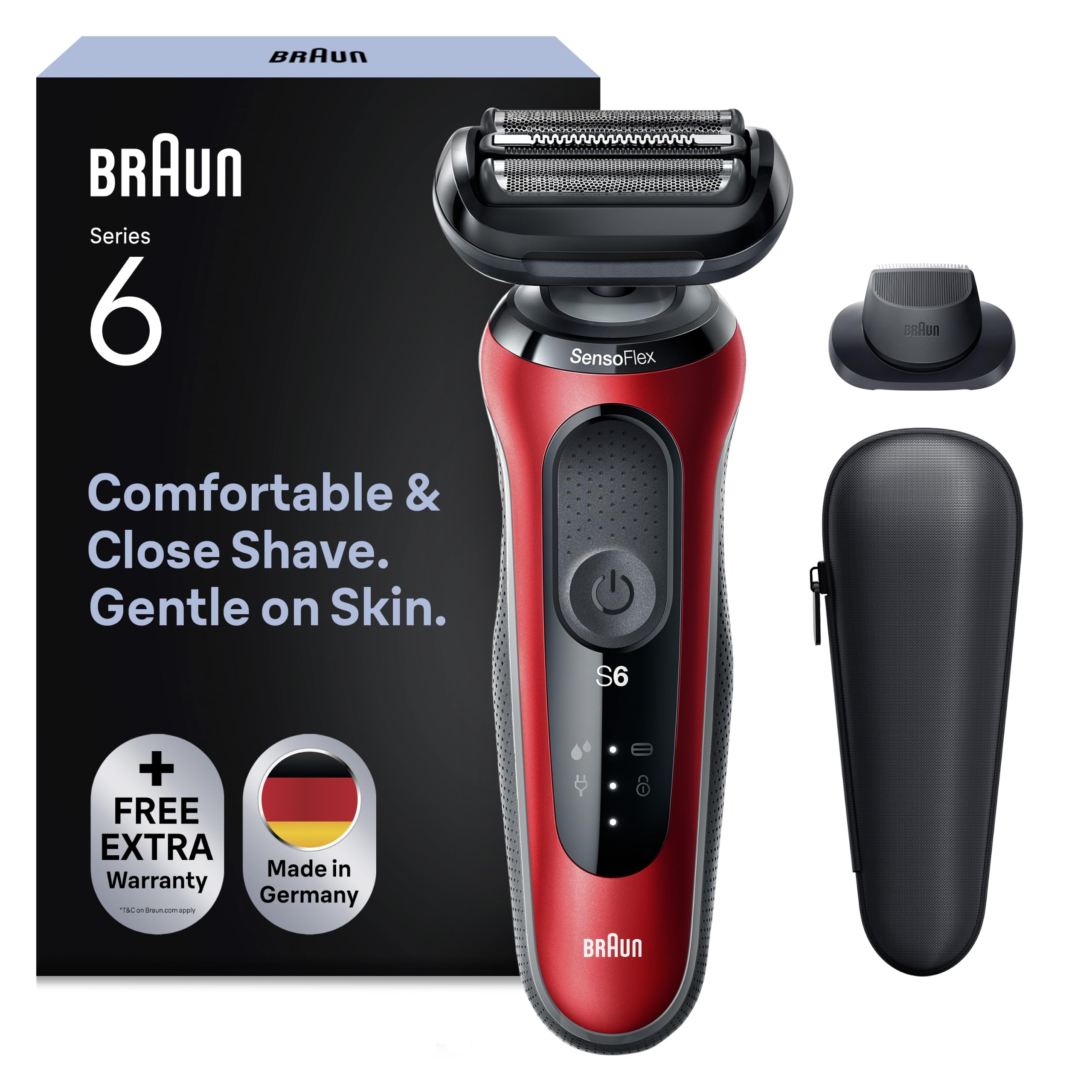 Braun - SHAVER 61-R1200s ROUGE EURO