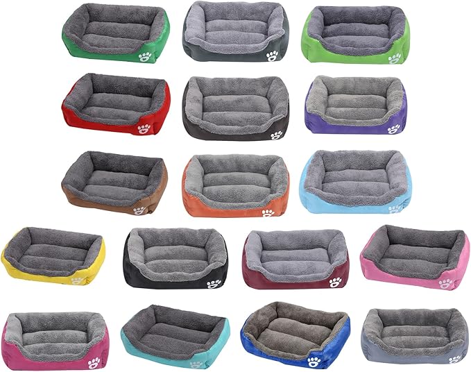 Cama para Perro Pequeño 43x32 cm con Cojín de Peluche miniatura 6