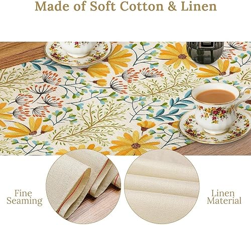 Miniatura 244 de Camino de mesa ondulado de los años 70, retro, hippie abstracto, vintage, verde, rosa, con estampado de ondas para el hogar, cocina, comedor, patio,