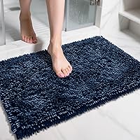 Vista 9 de Yimobra - Tapete de baño de felpilla de 55.1 x 24 pulgadas, microfibra gruesa, absorbente, extrasuave, antideslizante, lavable a máquina, para piso