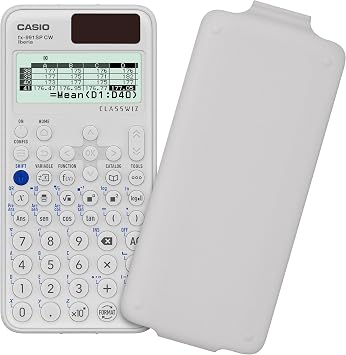 Casio FX-991SP CW - Calculadora Científica, Recomendada para el Curriculum Español y Portugués, 5 Idiomas, más de 560 Funciones, Solar, Color Blanco