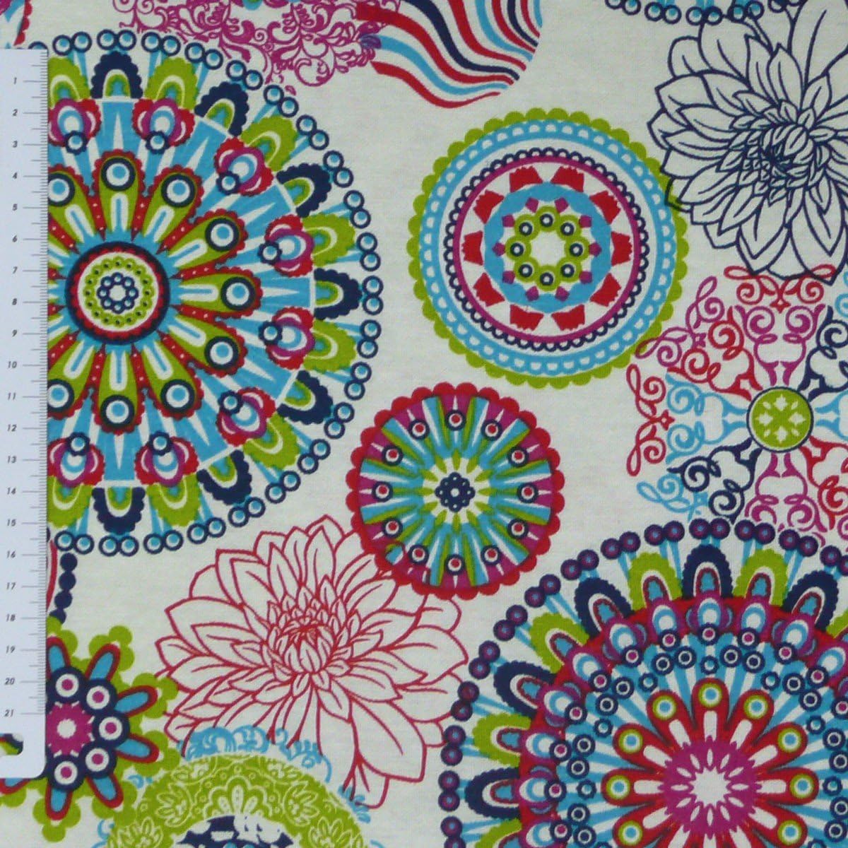 SCHÖNER LEBEN. Zugluftstopper Fenster mit Mandala Muster bunt, Auswahl:120cm Länge