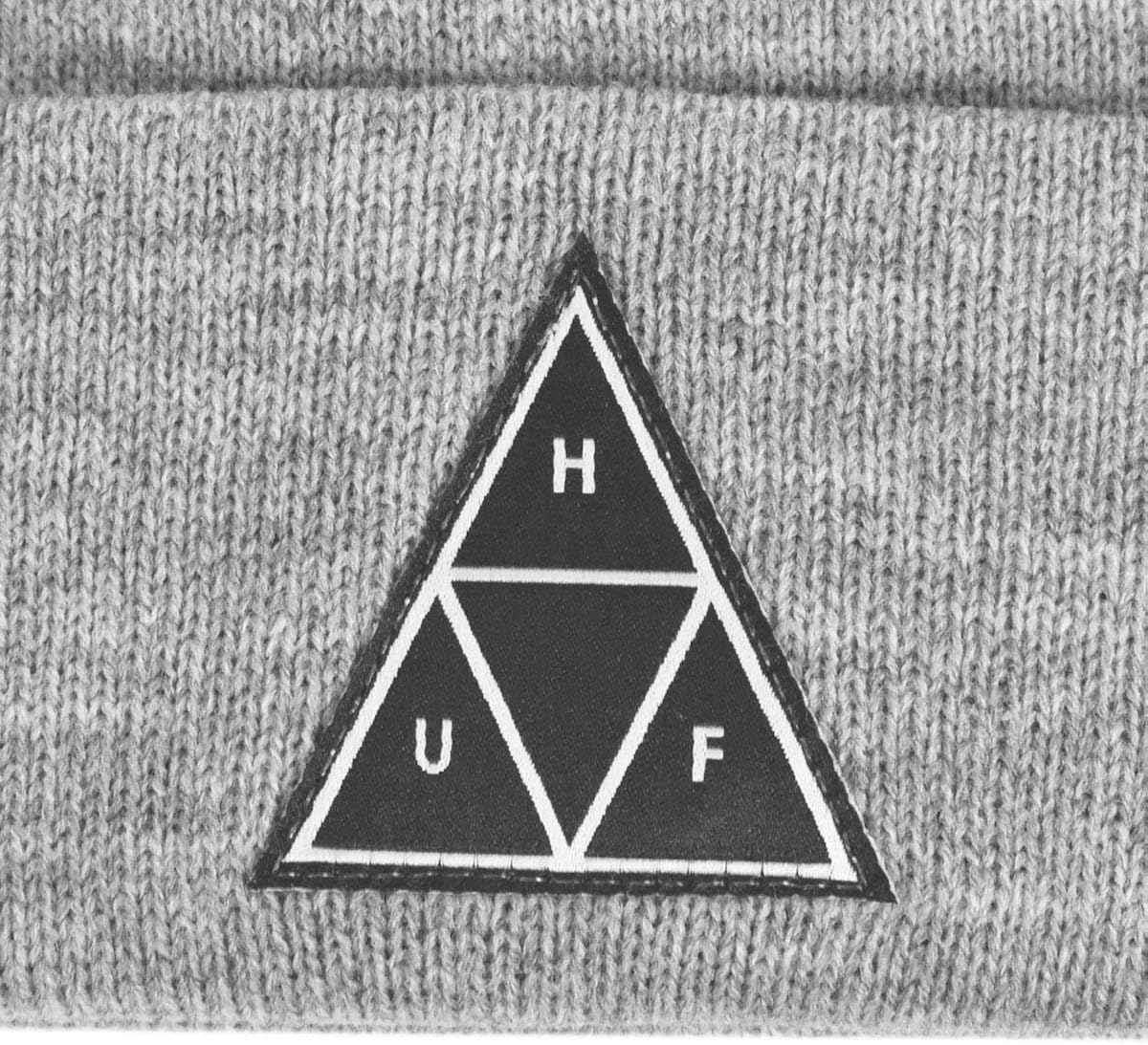 HUF Triple Triangle Cuff Beanie One Size Grey Heather at  Men’s Clothing store