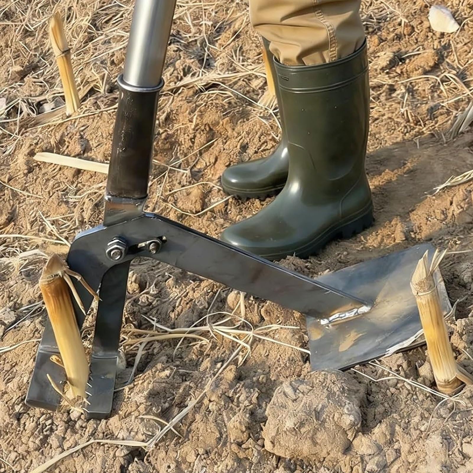 Heavy Duty Salling Puller, rimozione della radice dell'albero con Maniglia Lunga per l'uproot di steli e arbusti di Legno, Il Design della Leva Riduce Il Ceppo Posteriore per la Pulizia del Terreno