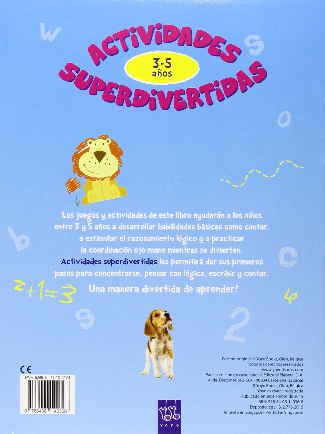 Actividades superdivertidas. 3-5 años: Colores-Números-Formas-Cenefas