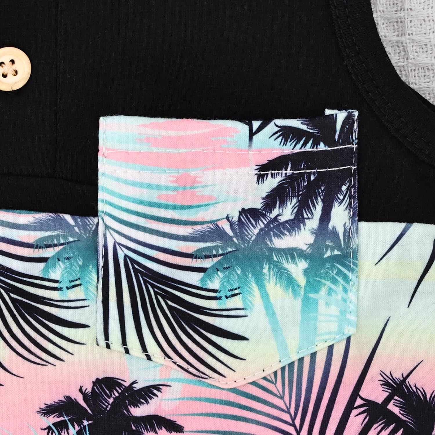 Baby Clothes Toddler Boy Summer Tropical Beach Outfits Sleeveless Tank Tops & Pocket Pant set 12 Months-4 Years old - Image 5