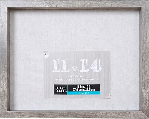 Miniatura 4 de Studio Décor - Caja de sombra Belmont de 11 x 14 pulgadas, caja de memoria para recuerdos, recuerdos, recuerdos, paquete de 8 unidades