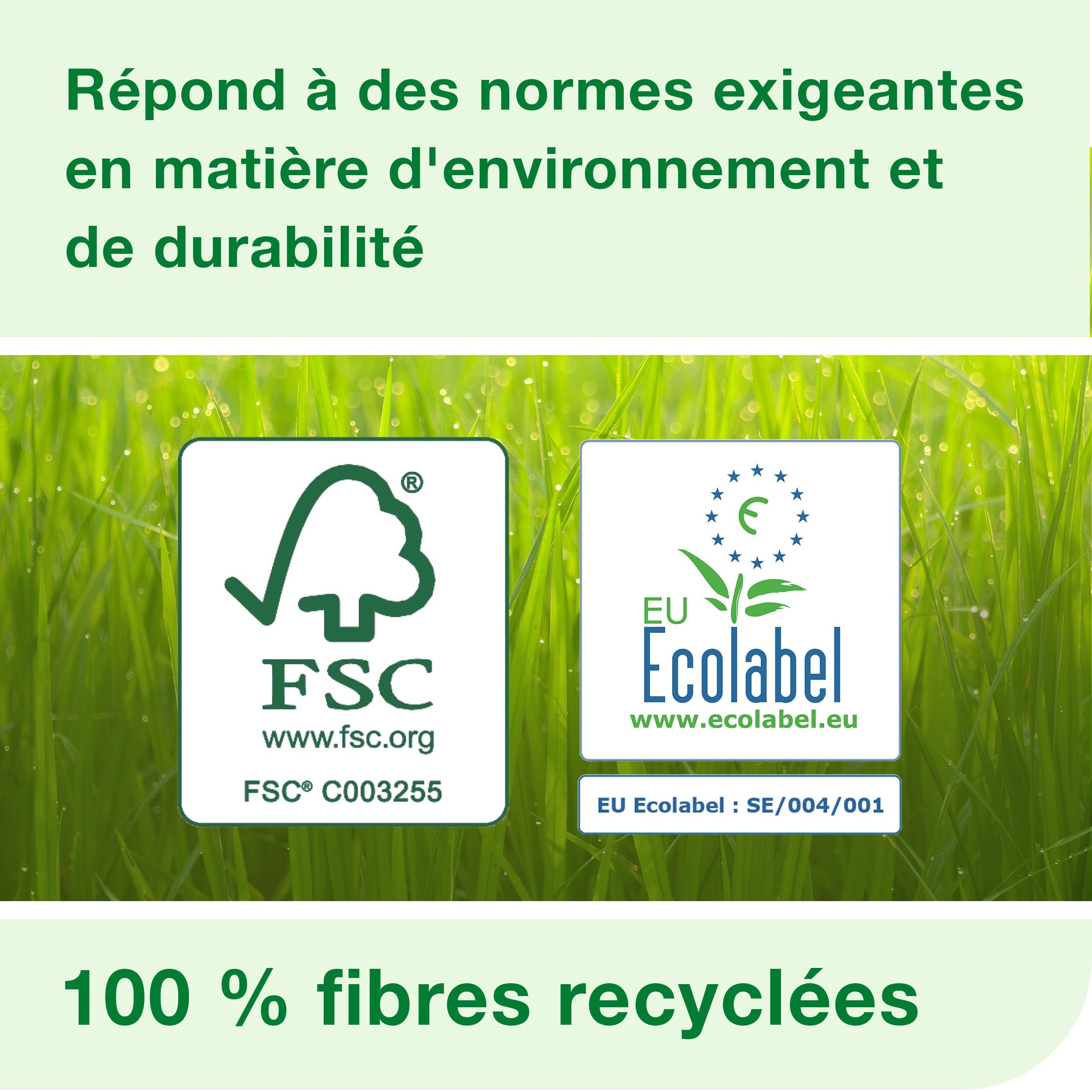 Tork Xpress Essuie-mains interfoliés blancs H2, Advanced, 100% fibres recyclées, 20 x 190 feuilles, 471132
