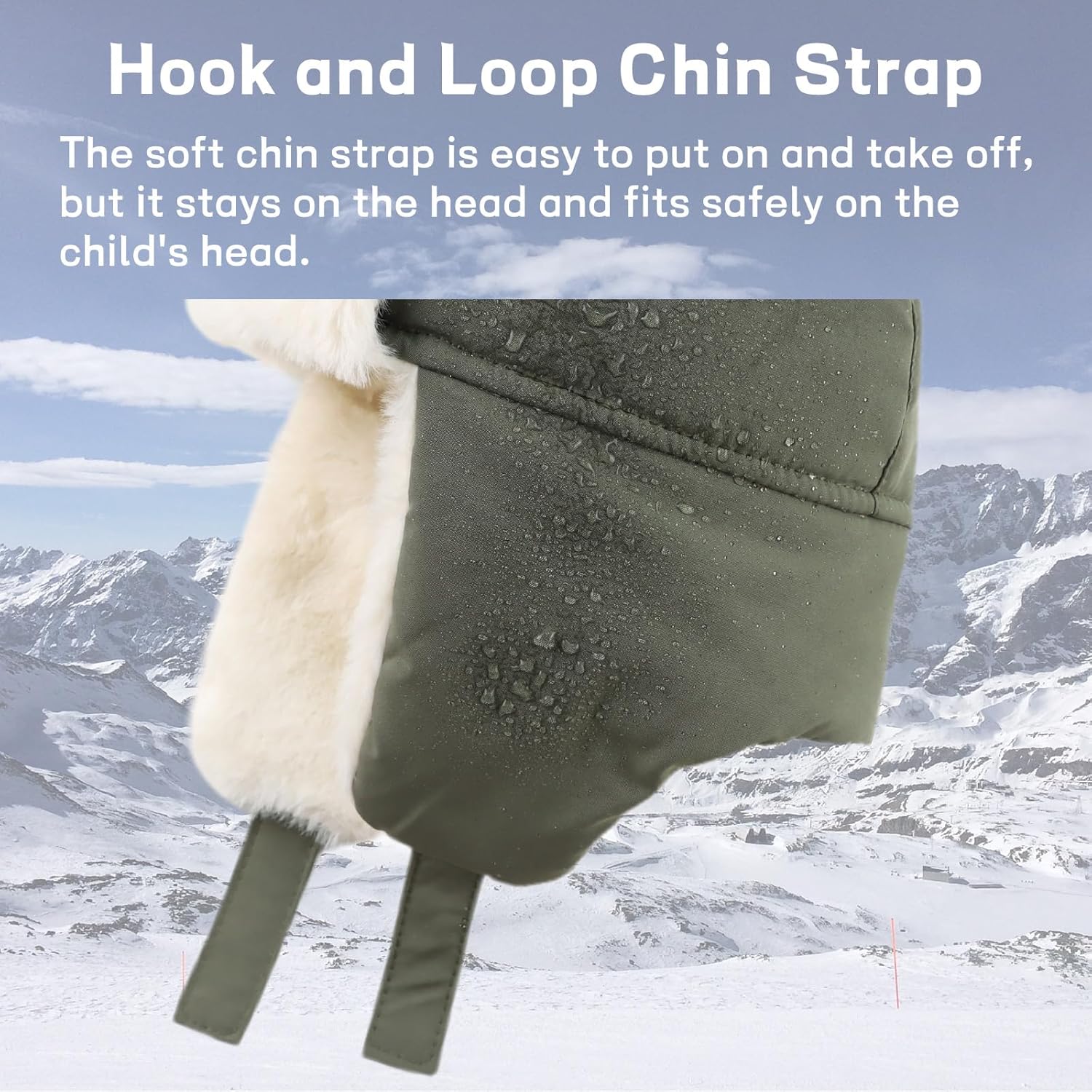 JANGANNSA Waterproof &Windproof Winter Baby Beanie Fleece Lined Kids Trapper Hat Earflap Warm Hat for Boys Girls - Image 4