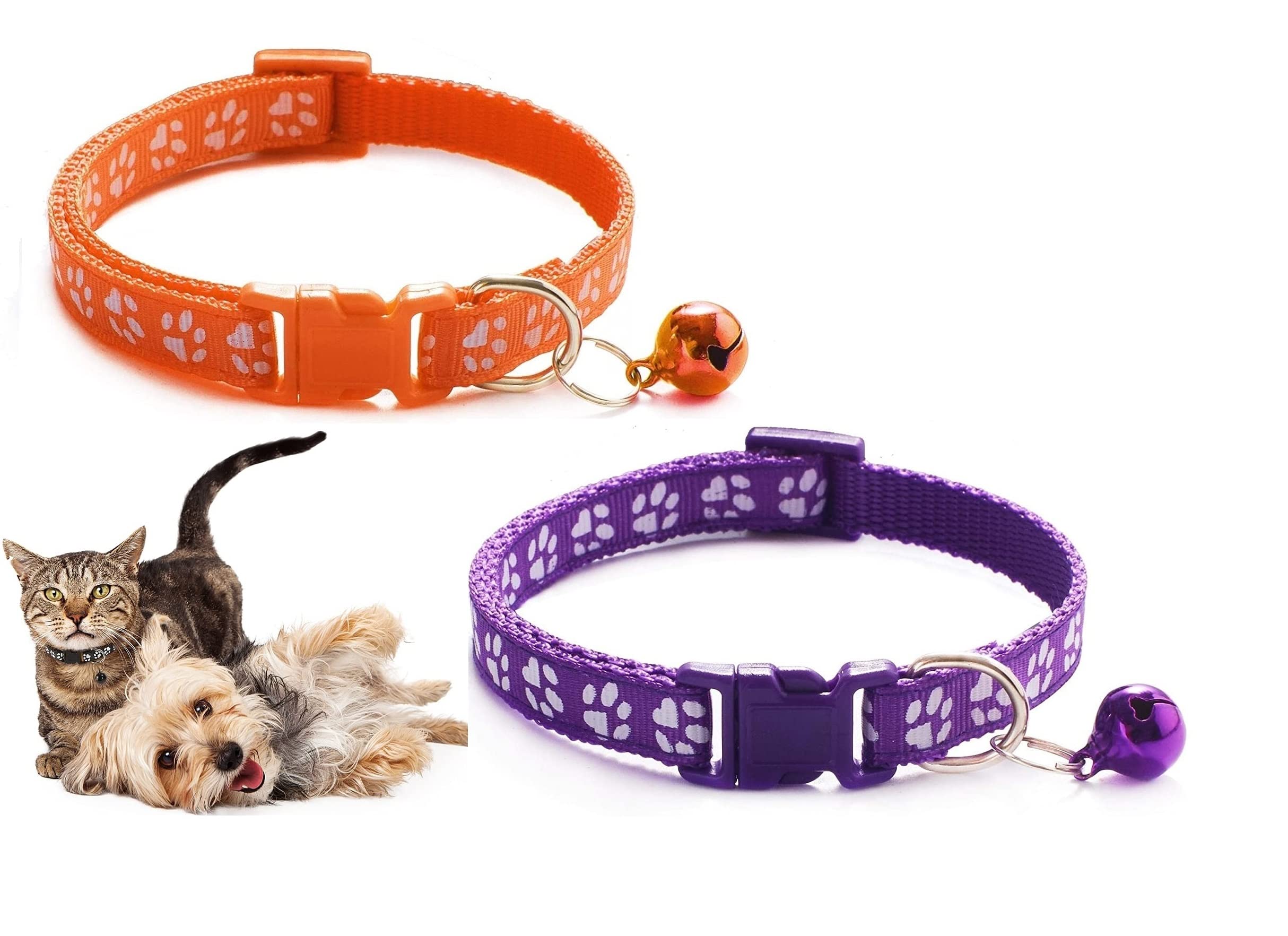 Breedo (Buy 1 Get 1 Free) 2 pcs.Cat Collar with Bell,Kitten and Small Dogs Soft Adjustable Collar,Safe,Breakaway for Cats and Puppies- (Random Colors) (B0BDMP774X) Amazon Price History, Amazon Price Tracker