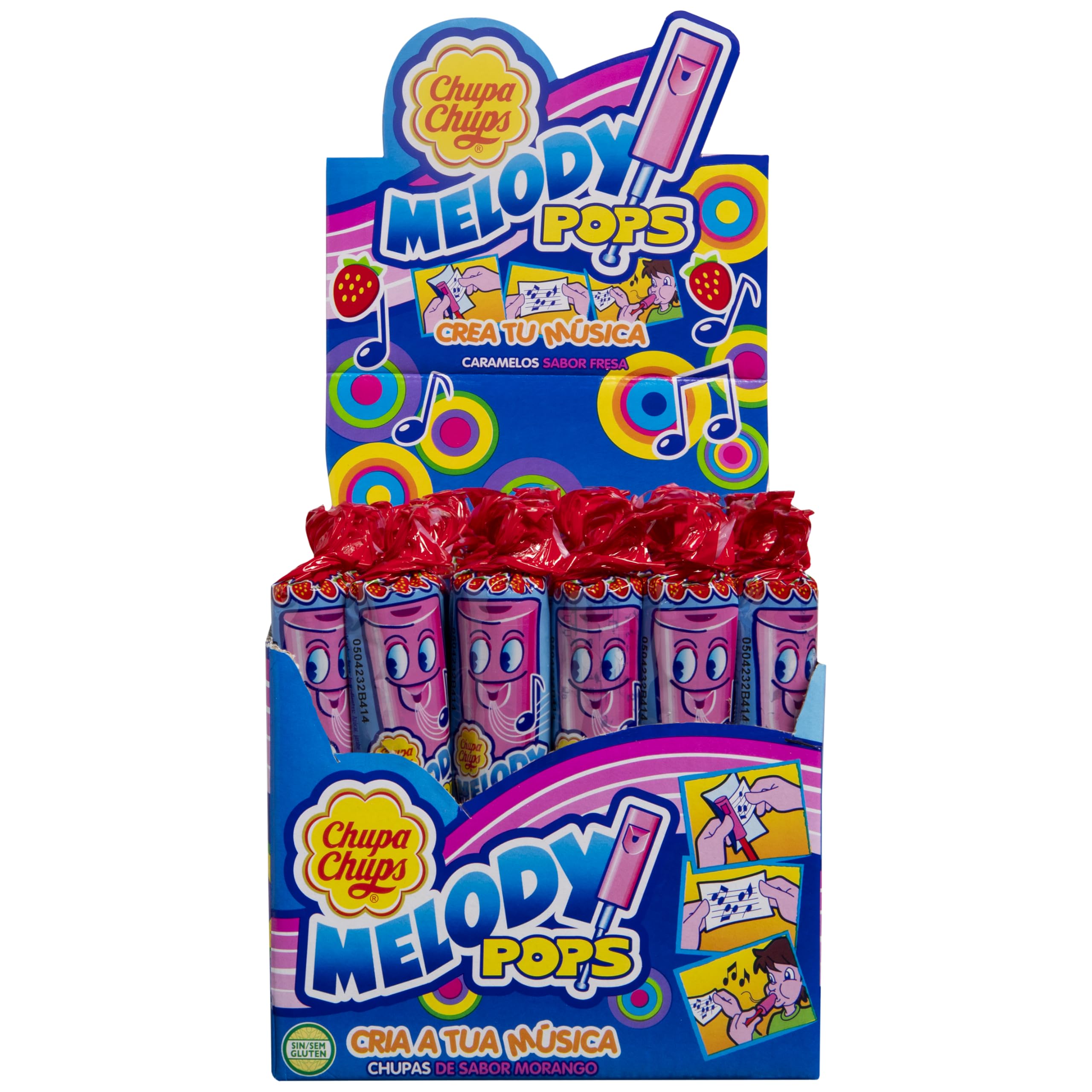 Amazon.com : Chupa Chups' Melody Pops - Strawberry 48 Pack/720g