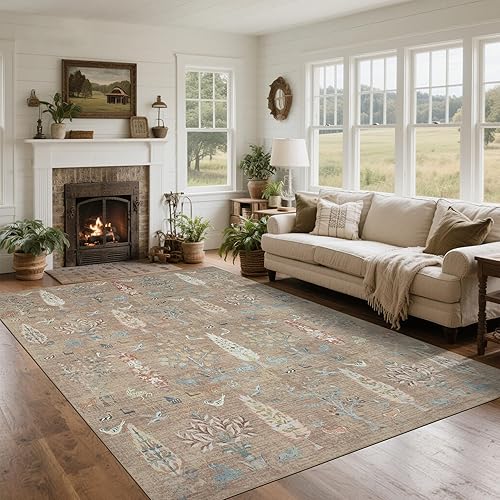 Miniatura 15 de Alfombras lavables 8x10, alfombras de área para sala de estar, alfombras abstractas modernas para dormitorio, alfombras grandes, alfombra ultra