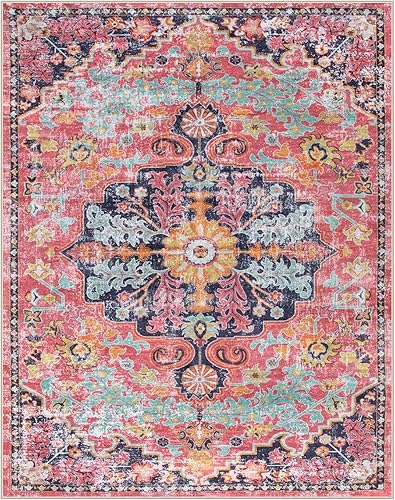 Miniatura 9 de Lahome Alfombras de área de 8 x 10 pies para sala de estar, alfombras lavables para dormitorio, estéticas grandes alfombras de comedor para debajo