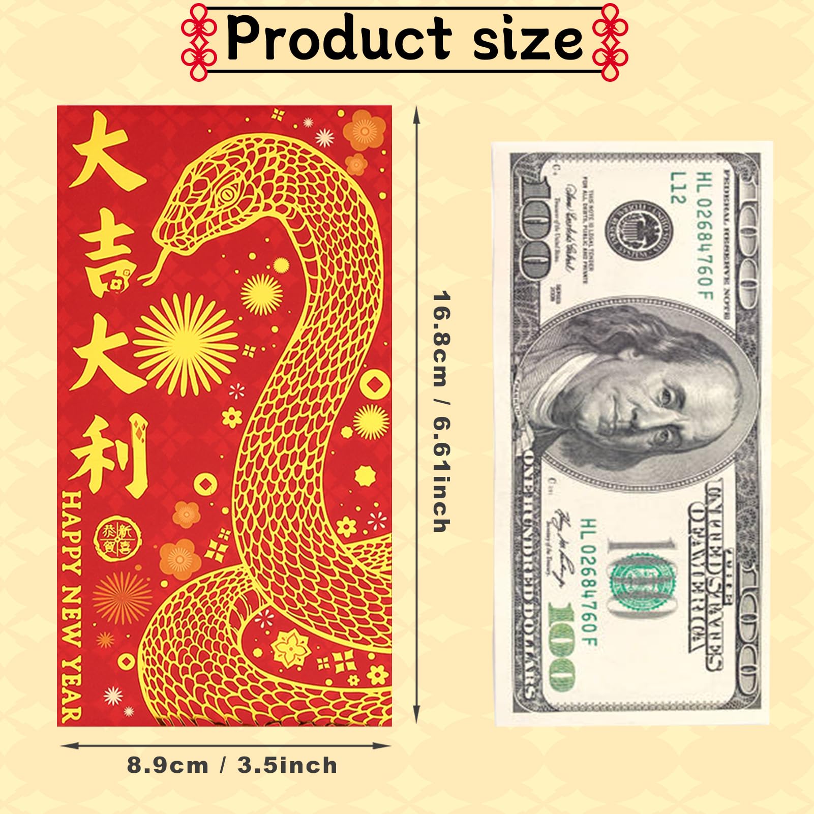 Small Coin Envelopes Chinese New Year Red Envelopes - 50-Count Funny  Chinese... Red Envelopes For Money