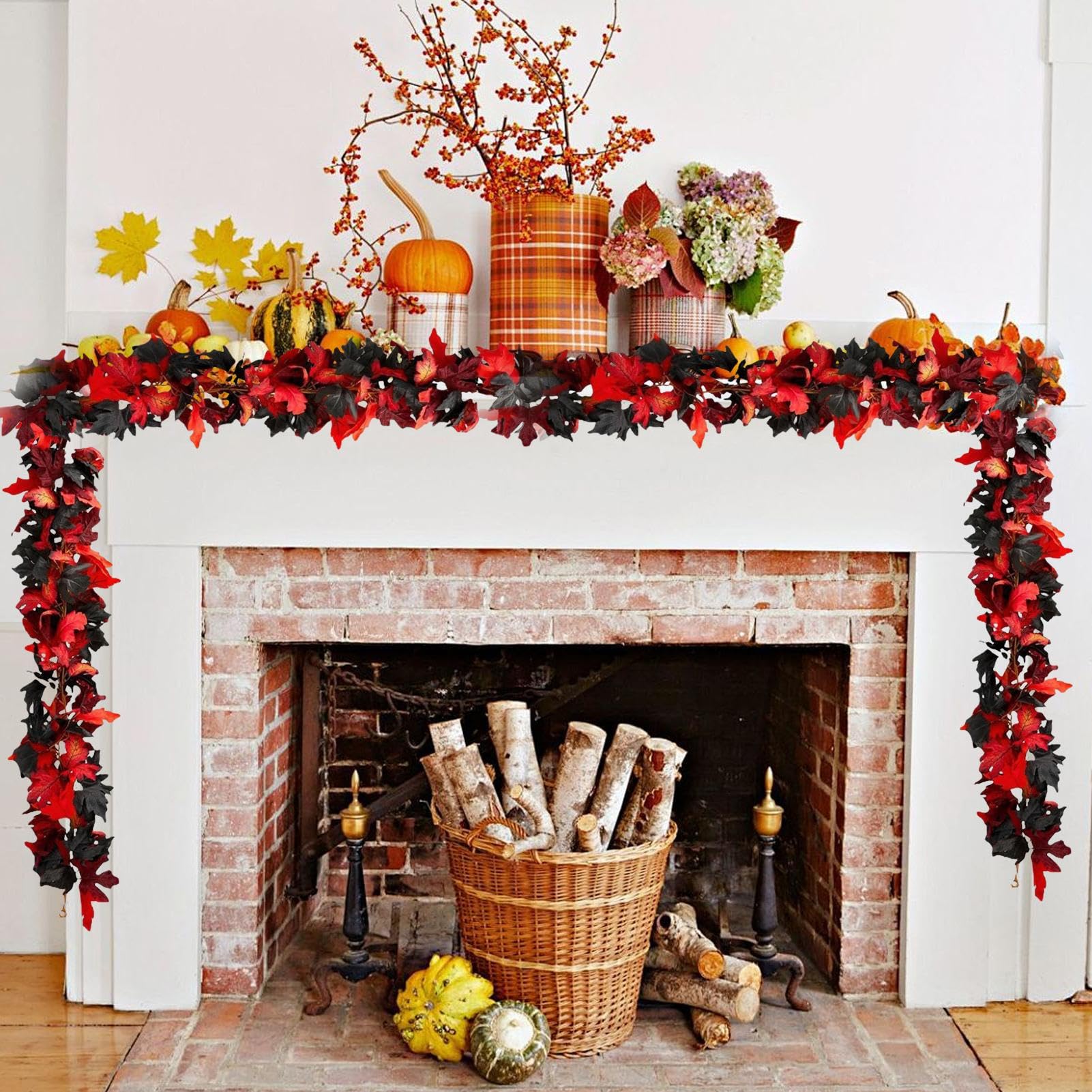 Ghirlanda di Foglie Autunnali Decorazione Foglie Autunnali Ghirlanda