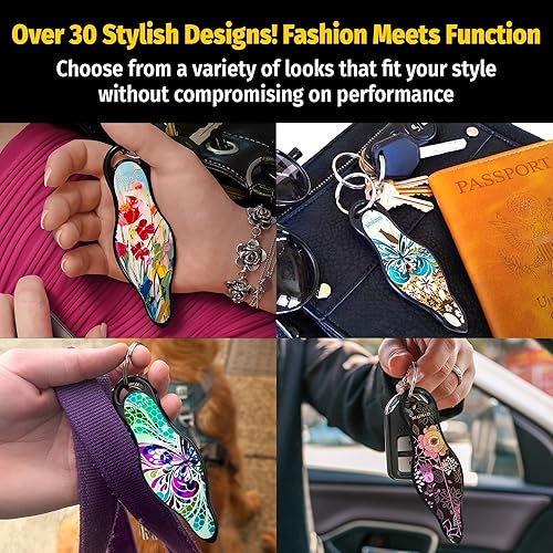 Miniatura 5 de MUNIO Self Defense Keychain  Stylish, Portable Safety Tool for Women & Men  Non-Lethal, TSA Approved, Made in USA
