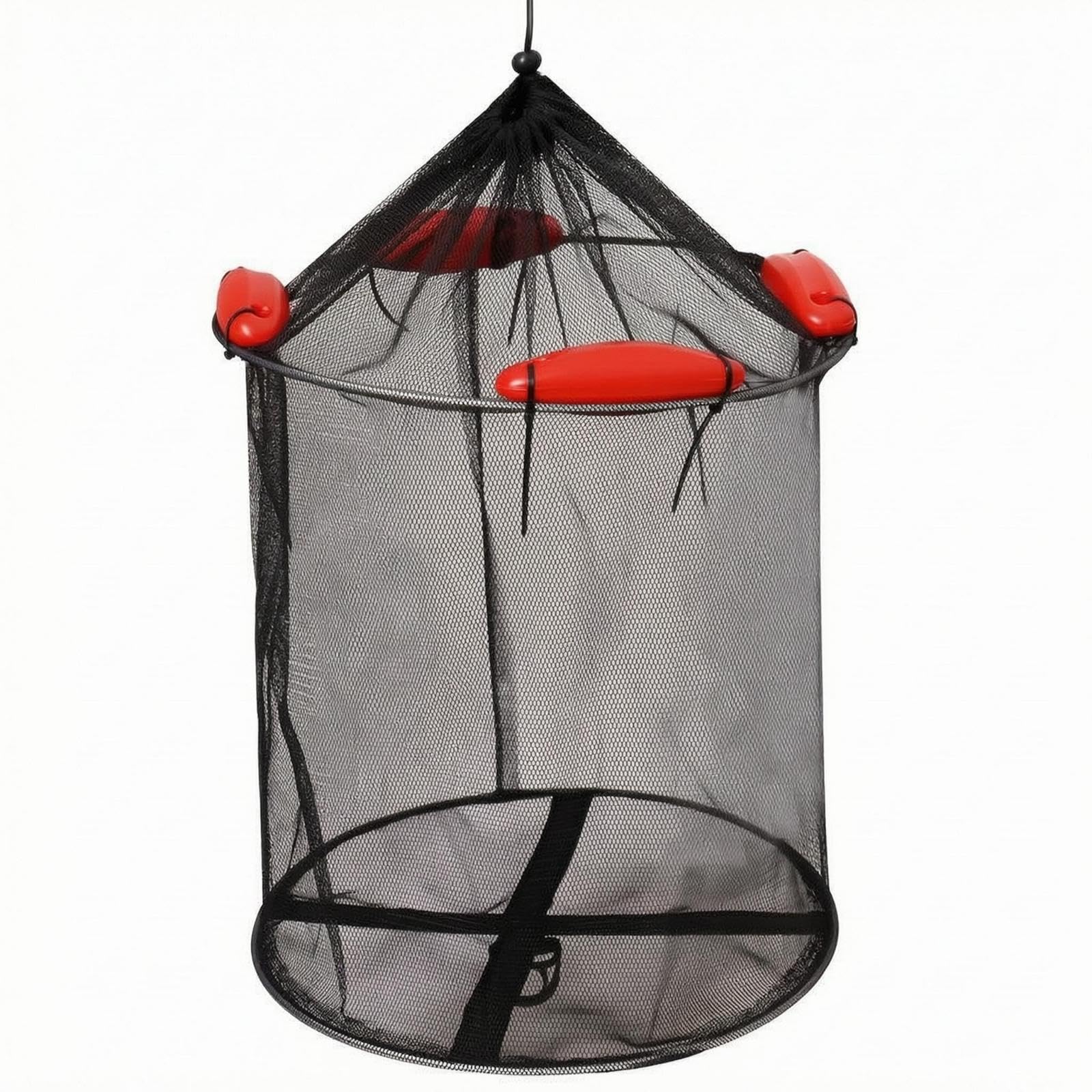 Cylindrical Keepnet Reinforced Base Mesh Keepnet Conical Top Nylon 33x38cm | Nets | Fishing Equipment | Fishing-image-46