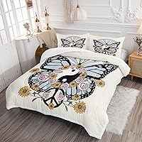 Vista 243 de CVHOUSE Juego de ropa de cama con diseño de panda, juego de edredón individual con panda y 2 fundas de almohada, lindo juego de colcha kawaii